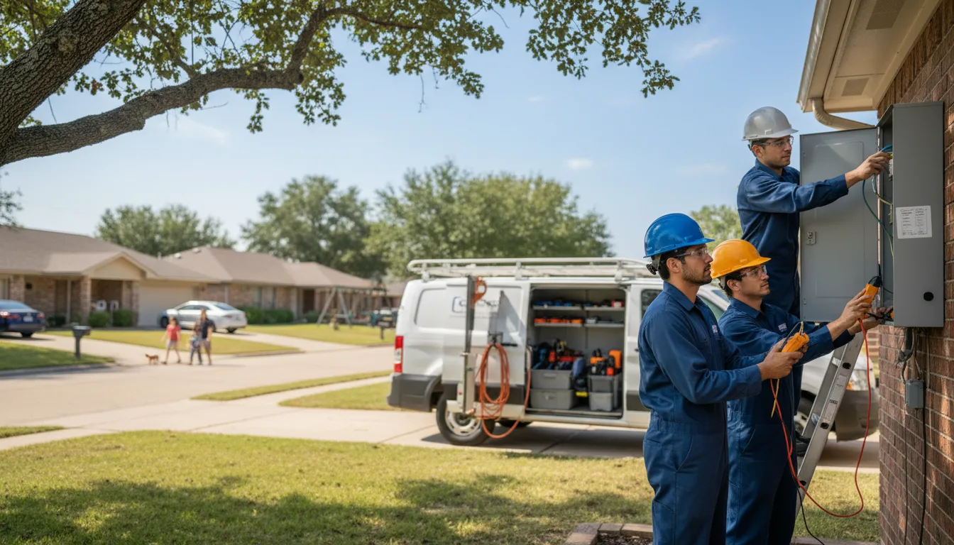 Certified electrician providing emergency electrical services in Boerne, TX